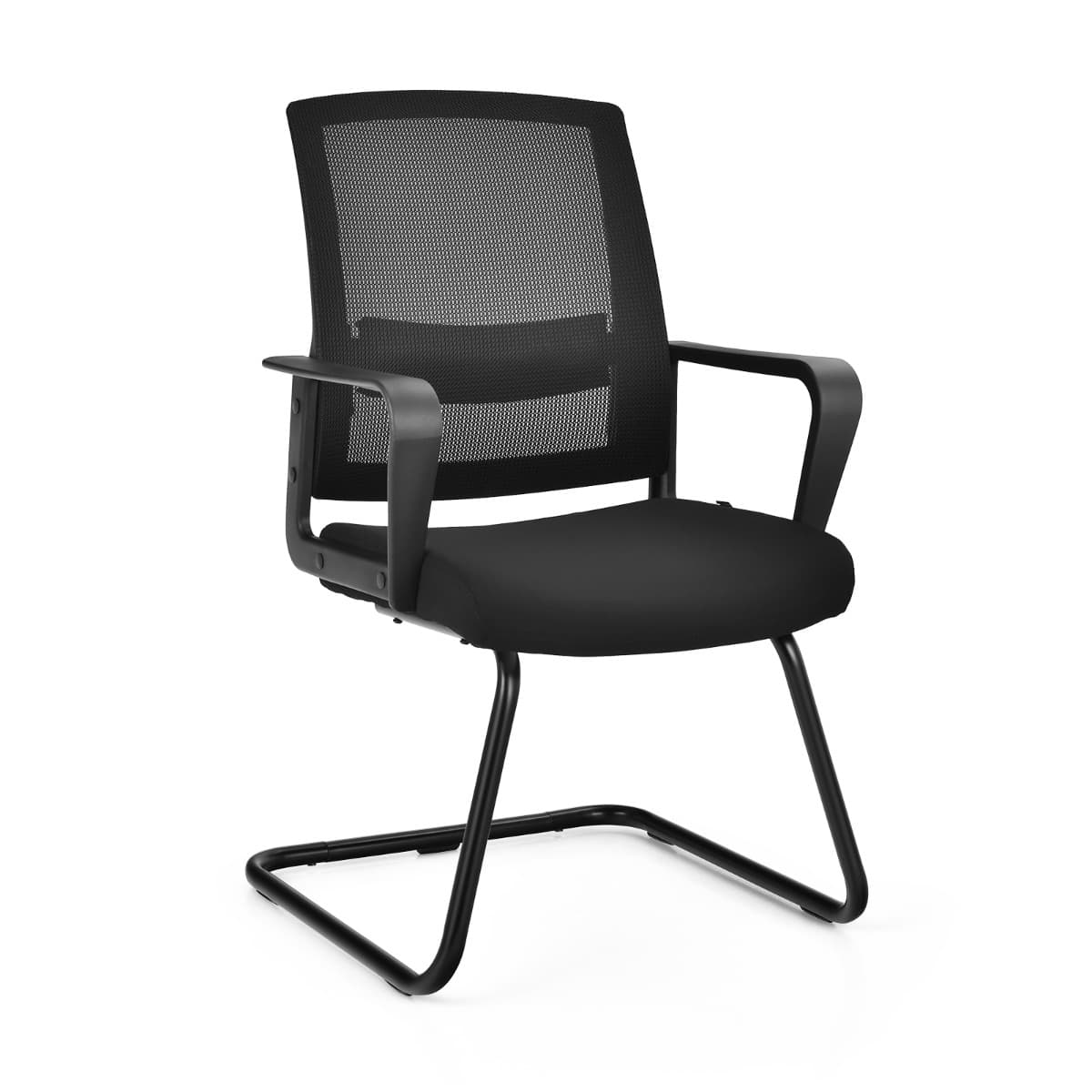Chaise de Conférence Chaise Ergonomique en Maille à Dossier Moyen avec Siège Rembourré pour Salle d'